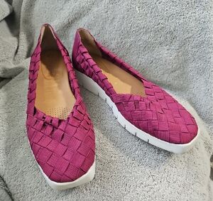 Corso Como Pink Woven Flats with Rubber Sole